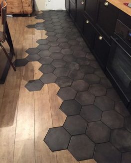 mélange parquet carrelage