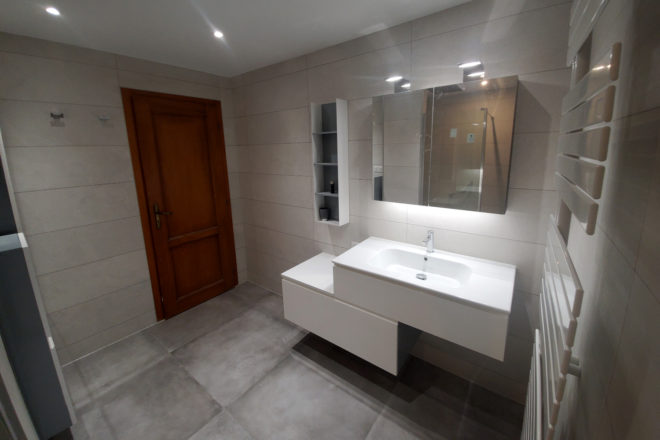 rénovation de salle de bain près de Haguenau réalisée par Eau et Design
